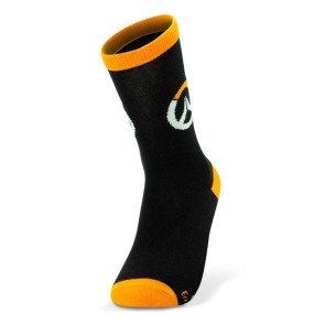 Overwatch Logo One Size Socks - Black & Orange