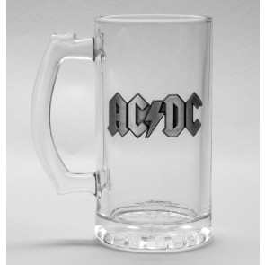 AC/DC Logo 500ml Glass Tankard