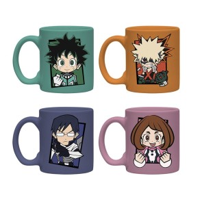 My Hero Academia Chibi Characters Set of 4 Espresso Mugs