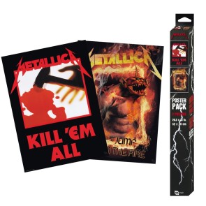 Metallica Kill'Em All/Fire Guy 52 x 38" Chibi Poster Set