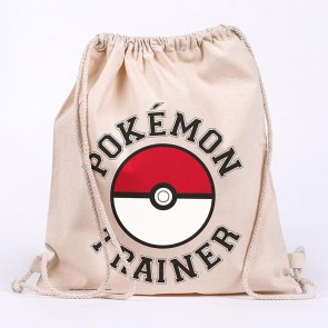 Pokémon Trainer Draw String Canvas Eco Bag