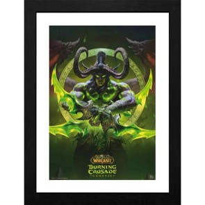 World of Warcraft Illidan 30 x 40cm Framed Collector Print
