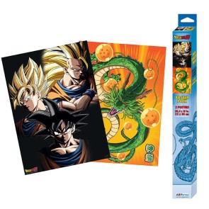 Dragon Ball Goku & Shenron 52 x 38" Chibi Poster Set