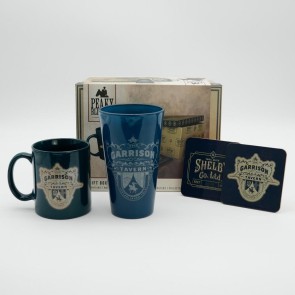 Peaky Blinders The Garrison Mug, 400ml Glass & 2 Coasters Collectable Gift Box