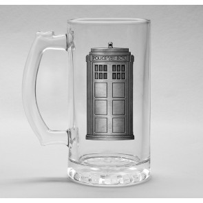 Doctor Who Tardis 500ml Glass Tankard