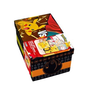 Pokemon 400ml Glass & A6 Pikachu Notebook & Heat Change Mug Gift Set