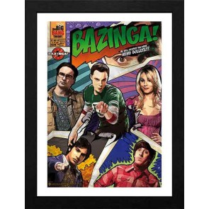 The Big Bang Theory Bazinga 30 x 40cm Framed Collector Print