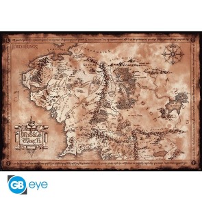 The Lord of The Rings One Map 61 x 91.5cm Maxi Poster