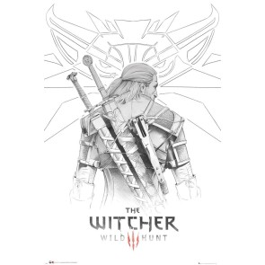 The Witcher Geralt Sketch 61 x 91.5cm Maxi Poster