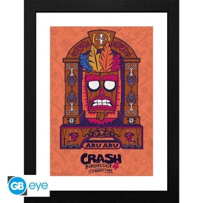 Crash Bandicoot Aku Aku 30 x 40cm Framed Collector Print