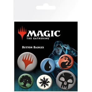 Magic the Gathering Mana Symbols Badge Pack