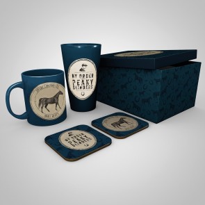 Peaky Blinders By Order Of Mug, 400ml Glass & 2 Coasters Collectable Gift Box