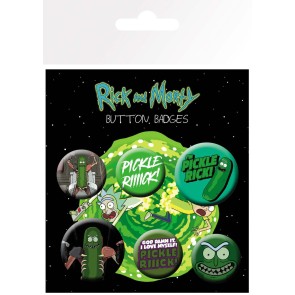 Rick & Morty Pickle Rick Badge Pack