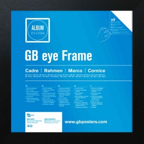 GB Eye Contemporary Wooden Black Picture Frame - 12" Record Sleeve - 31.5 x 31.5cm (Suitable for Double LPs)