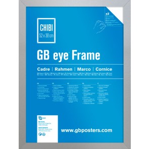 GB Eye Contemporary Wooden Grey Picture Frame - Chibi - 52 x 38cm