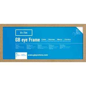 GB Eye Contemporary Wooden Oak Picture Frame - 30 x 75cm