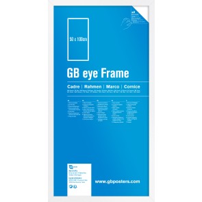 GB Eye Contemporary Wooden White Picture Frame - 50 x 100cm