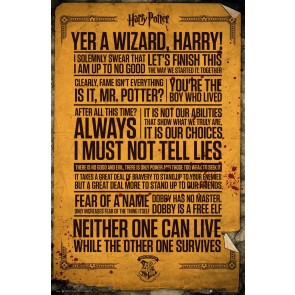 Harry Potter Poster Quotes 61 x 91.5cm Maxi Poster