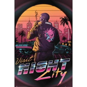 Cyberpunk Visit Night City 61 x 91.5cm Maxi Poster