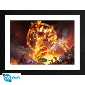 World of Warcraft Ragnaros 30 x 40cm Framed Collector Print