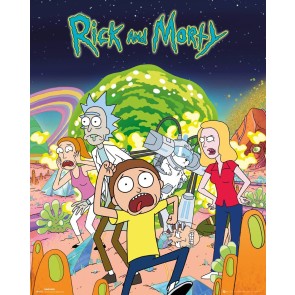 Rick & Morty Group Mini Poster