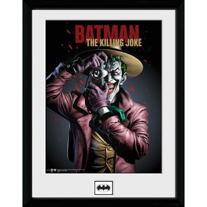 DC Comics Batham The Joker Kiling Joke Portrait 30 x 40cm Framed Collector Print
