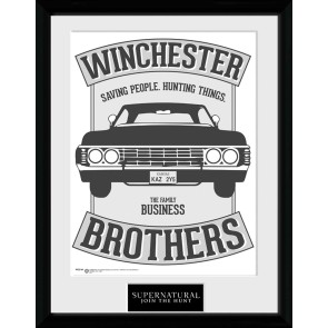 Supernatural Winchester 30 x 40cm Framed Collector Print