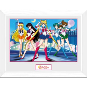 Sailor Moon Group 30 x 40cm Framed Collector Print
