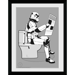Original Stormtrooper Storm Pooper 30 x 40cm Framed Collector Print