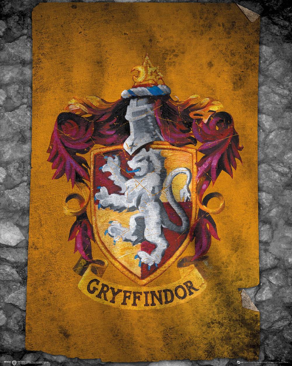 Harry Potter Gryffindor Flag Mini Poster